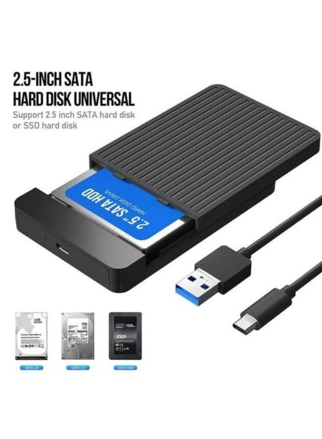 Haysenser USB 3.2 Gen 1 Type C Ultra Speed Hard Drive Enclosure, Size 2.5 Inch Micro Portable Disk, Easy Convert SSD & HDD From Internal to External 6TB HDD - Image 3